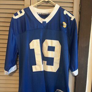 Nu Wear Blue & White Now 2004 Football Mesh Jersey Size L